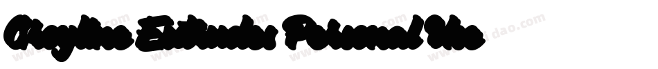 Groyline Extrudes Personal Use Only字体转换